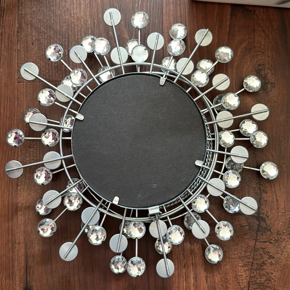 Gem Mirrors Size 10x10 Color Silver